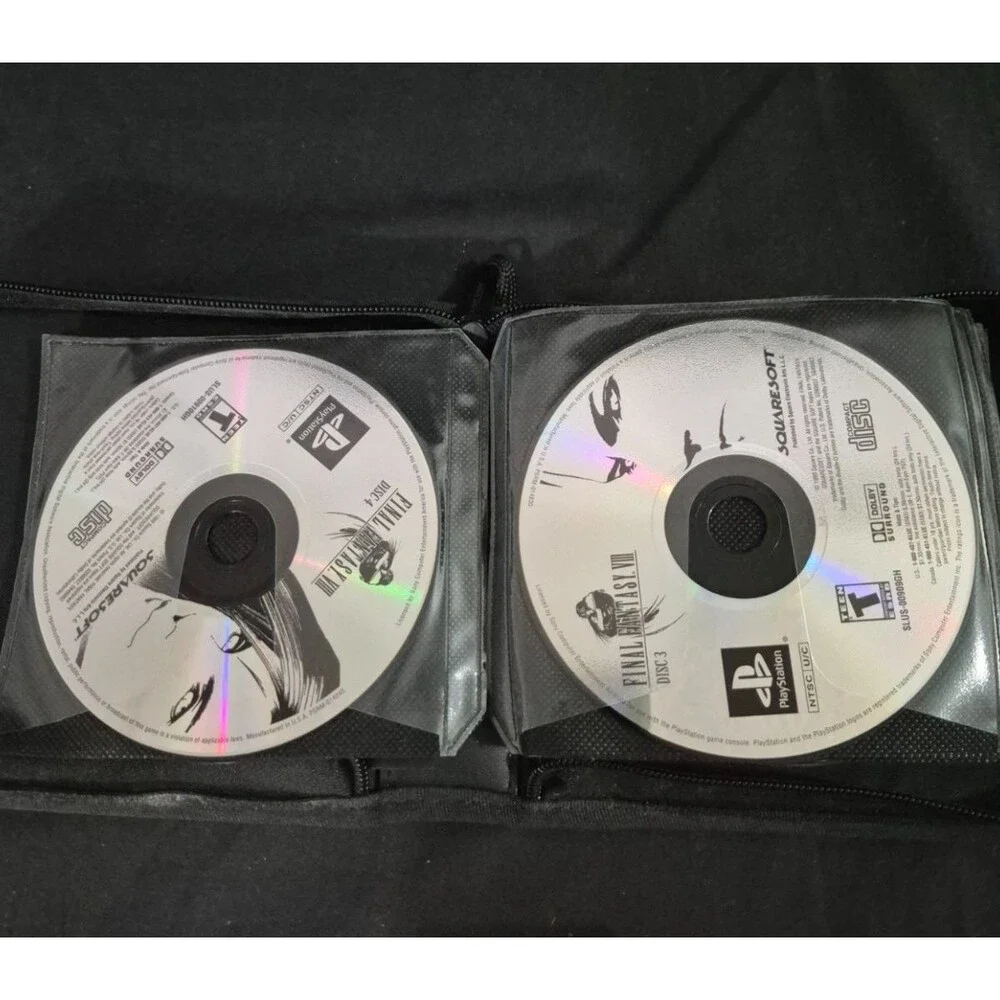 Playstation Games Lot of 31 Games With Game Holder Case (mostly PS1)